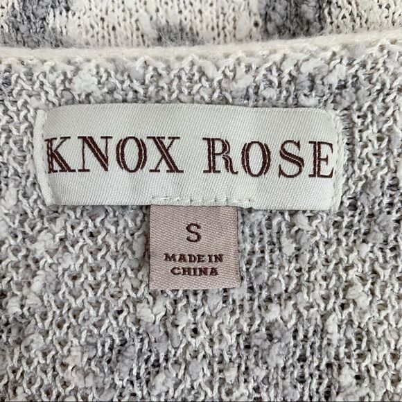 NWOT Knox Rose Leopard Textured V-Neck Pullover High-Low Hem Sweater - Picture 11 of 13